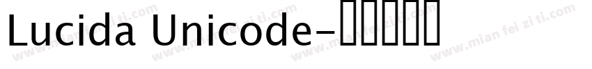 Lucida Unicode字体转换